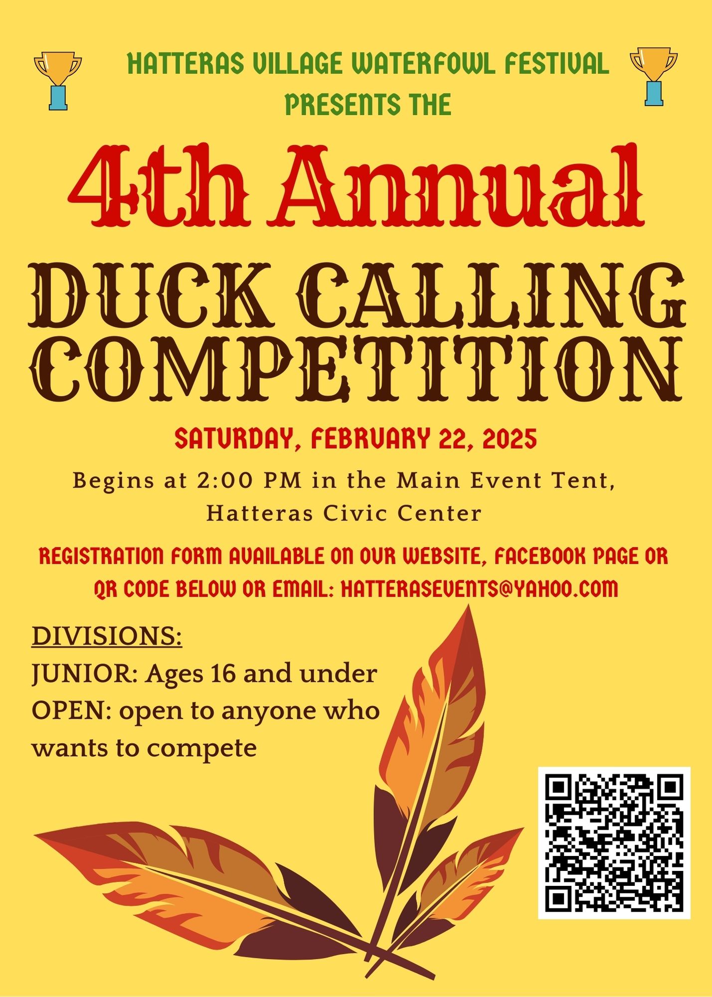 duck calling contest flier